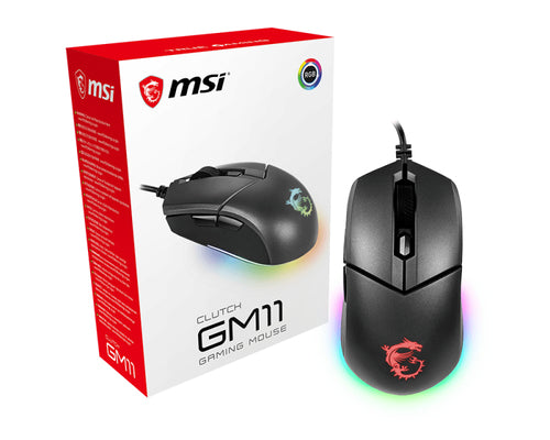 MSI CLUTCH GM11 WHITE Gaming Mouse '2-Zone RGB, upto 5000 DPI, 6 Programmable button, Symmetrical design, OMRON Switches, Center' MSI CLUTCH GM11 WHITE Gaming Mouse '2-Zone RGB, upto 5000 DPI, 6 Programmable button, Symmetrical design, OMRON Switches, Center'